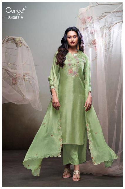 Ganga jezmee 4357 Designer dress materials in Kolkata